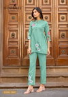Tulip Vol 3 By Wooglee Rayon Slub Printed Surat Co Ord Set Wholesale Market